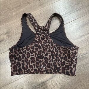 Varley Brown Leopard Sports Bra